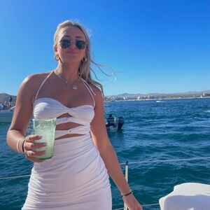 Beginning Boutique Harpur White Cut Out Midi Dress